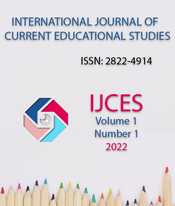 					View Vol. 1 No. 1 (2022): International Journal of Current Educational Studies (IJCES)
				